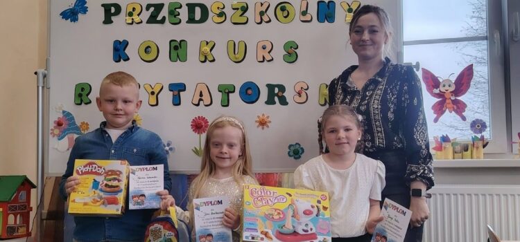 Konkurs recytatorski w naszym przedszkolu