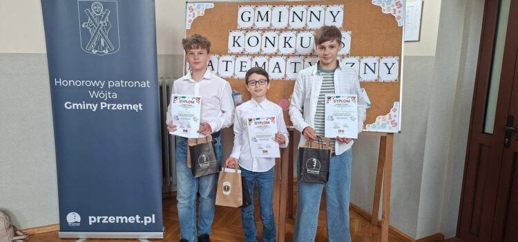 Gminny Konkurs Matematyczny w Mochach – sukces naszego ucznia!